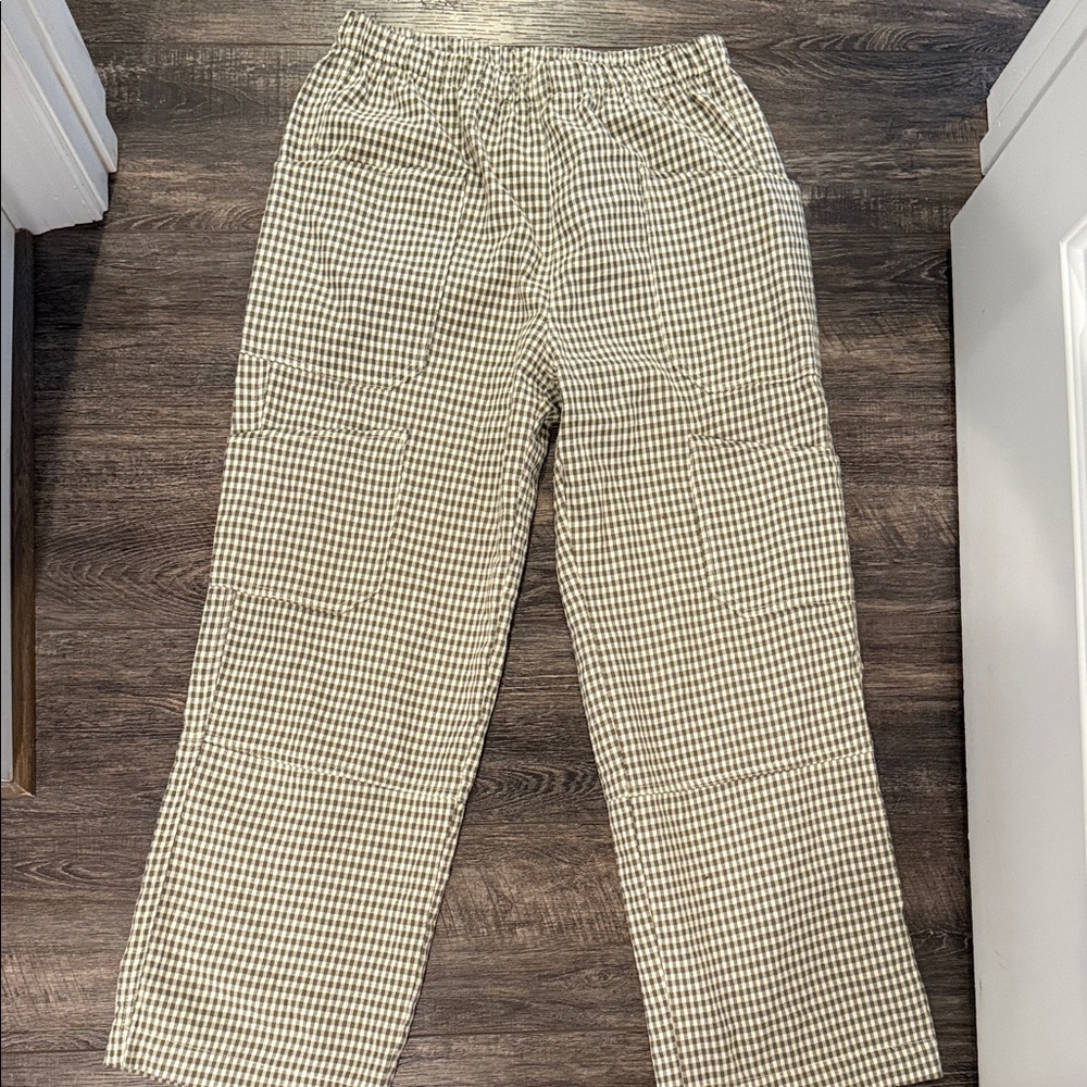 Wish List Checkered Wide-Leg Pants